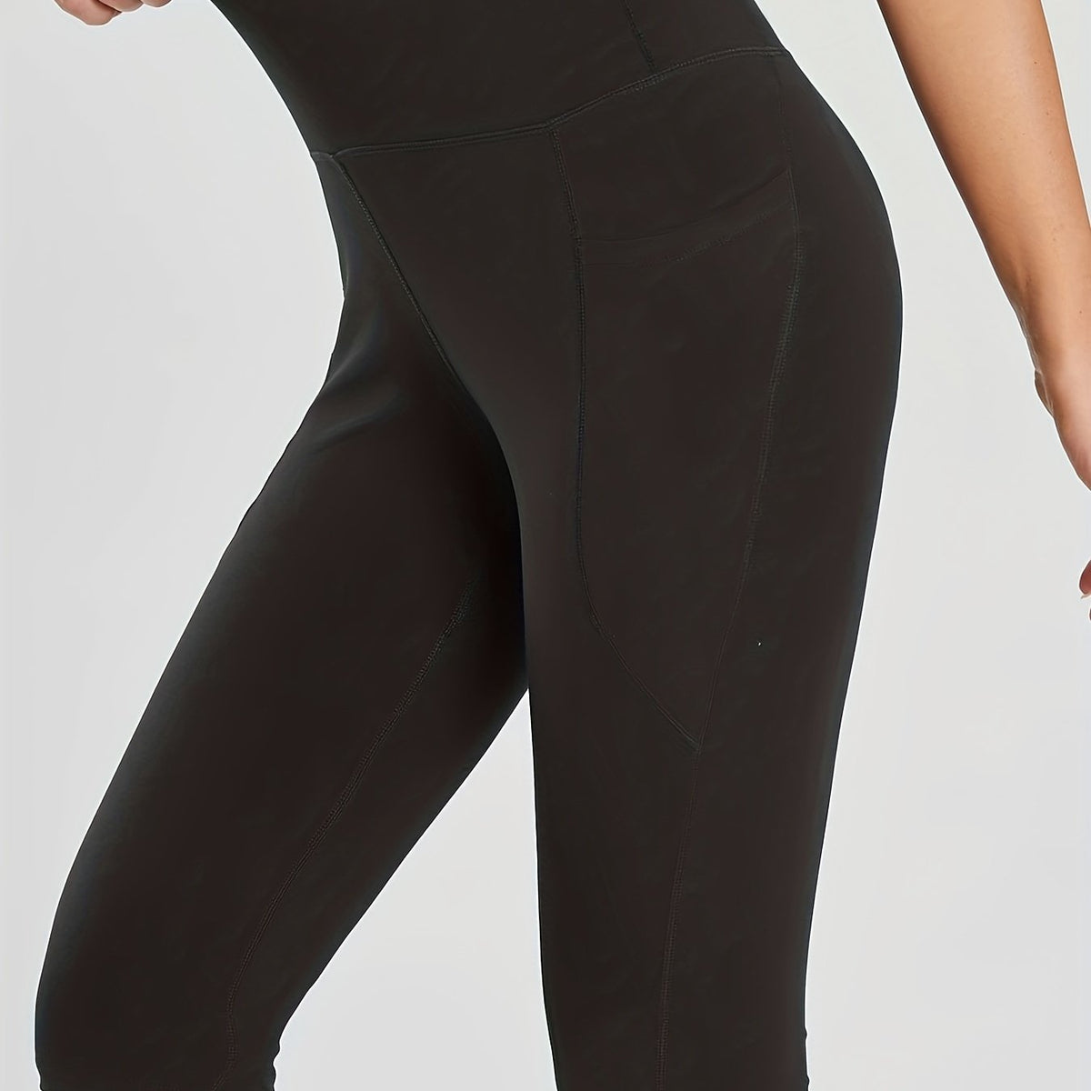  Sports Legging Women's Plus Solid Leggings