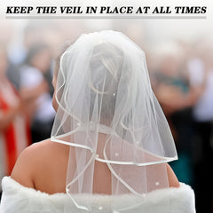 2pcs Magnetic Veil Weights Vintage Wedding Accessories