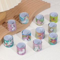 11pcs Unicorn Slap Hand Ring Game for Kids Party Favors