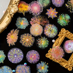 20pcs Fireworks Series PET Decorative Stickers for Diary Album Journal