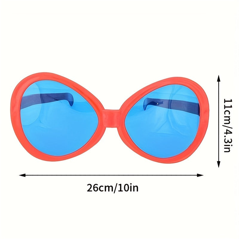 Oval Funny Sunglasses for Adults Kids Decorative Costume Party Accessory