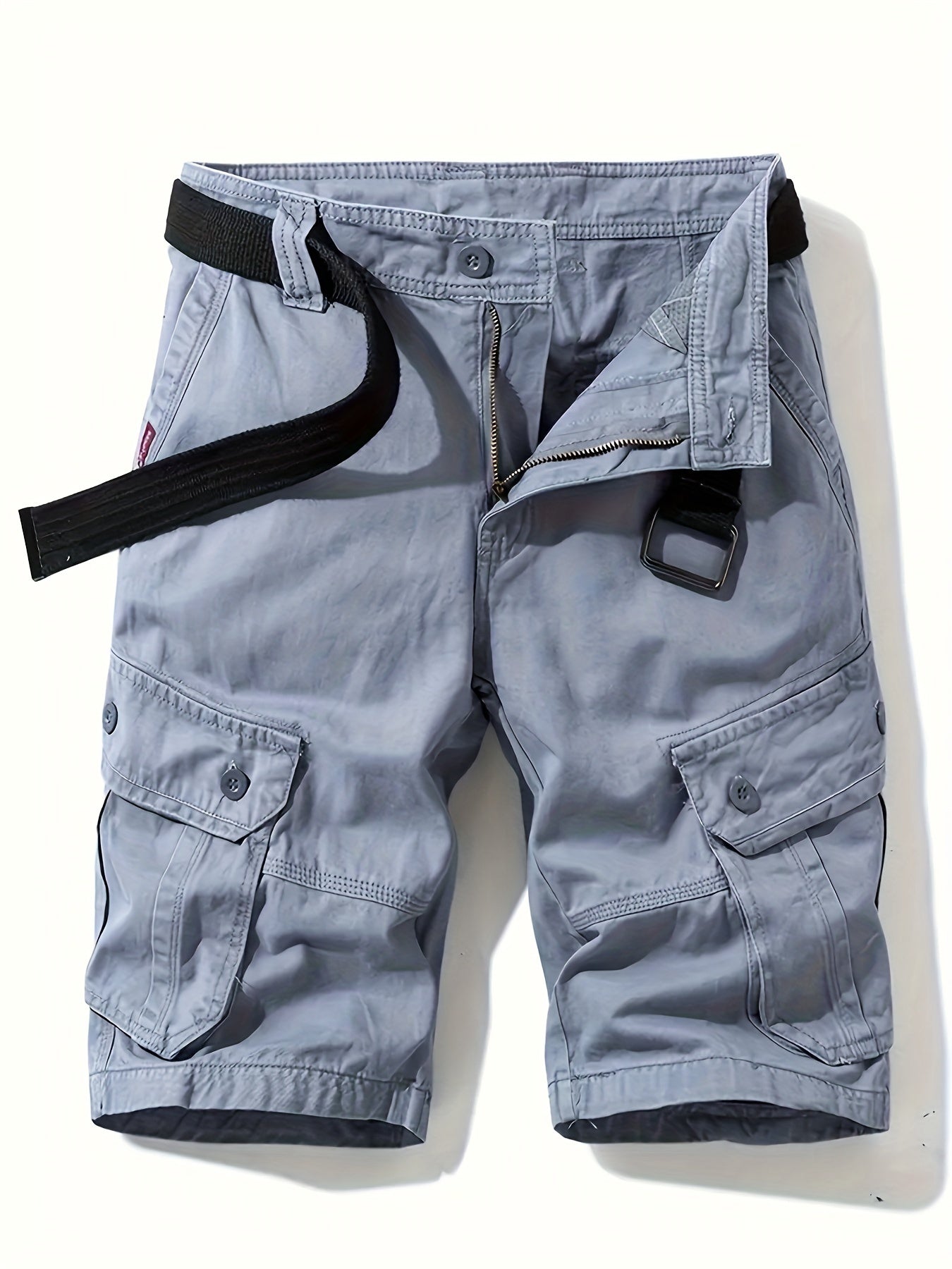 Men's Cotton Cargo Shorts with Pockets