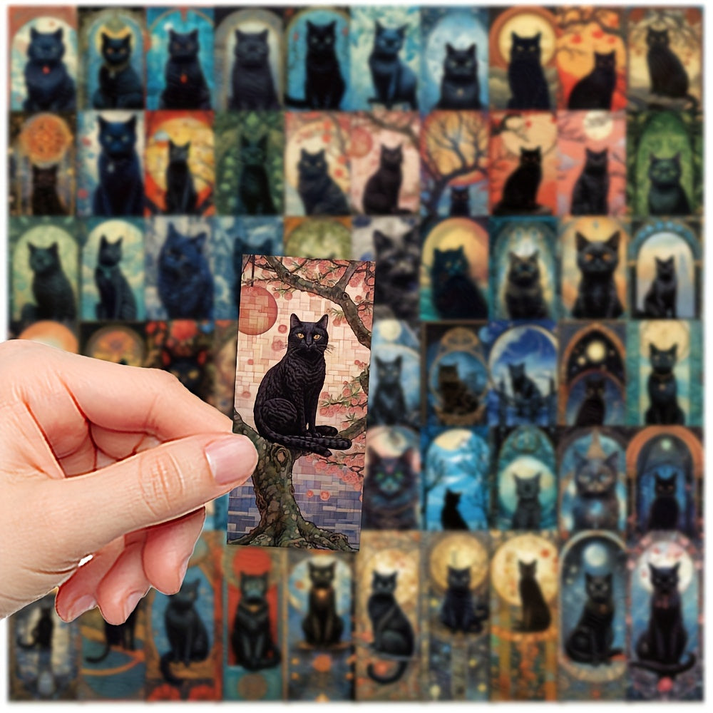 50pcs Cat Noble Cat Series Graffiti Stickers for Laptop Helmet Water Cup DIY
