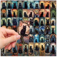 50pcs Cat Noble Cat Series Graffiti Stickers for Laptop Helmet Water Cup DIY