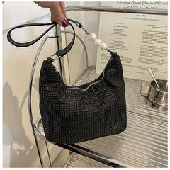 Rhinestone Crossbody Bag All Over Rhinestone Shoulder Bag Stylish Underarm Purse