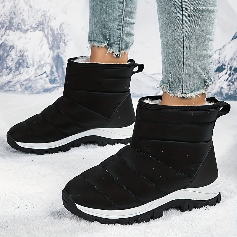 Women's Thickened Snow Boots Warm Non Slip Outdoor Shoes