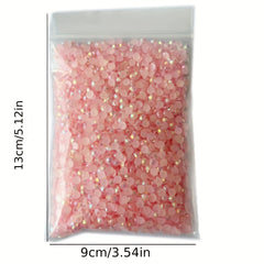 AB Rhinestones Jelly & Clear Flat Back Resin Rhinestones for DIY Crafts