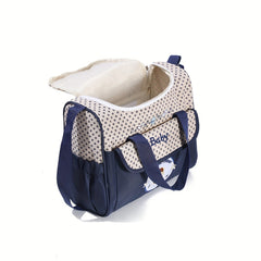 Animal Print Lightweight Messenger Bag for Travel Bear Diaper Bag