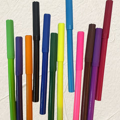 12 Watercolor Pens Set Washable Office Marker Art Supplies