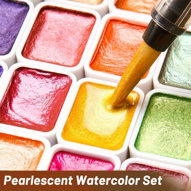 30 Colors Watercolor Paint Set for Artists