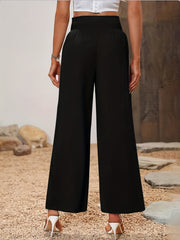 Women's Plus High Rise Wide Leg Trousers