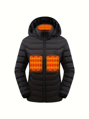 Women's Waterproof Warm Hooded Jacket for Outdoor Hiking