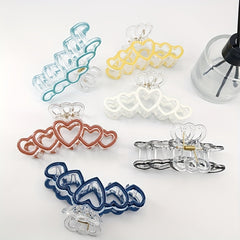 Heart Shape Hairclip Enamel Painted Hair Claw