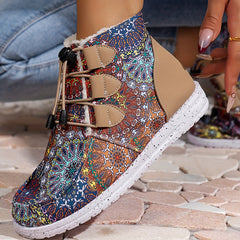 Ethnic Style Snow Boots Comfortable Thickened Winter Footwear
