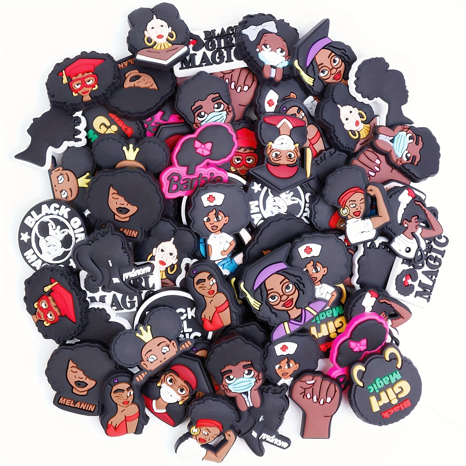 Mix Style Shoe Charms for Kids Men Clog Shoes Decoration