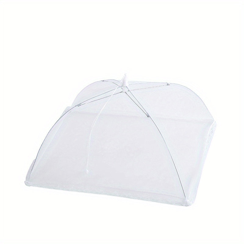 1pc Lace Mesh Food Cover Dustproof Pop Up Umbrella Food Tent