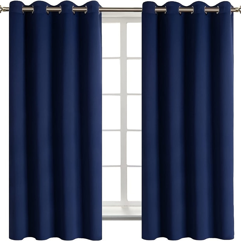 Blackout Curtains 52x84inch Navy