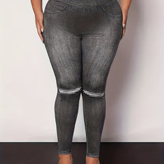 Slim High Waist Jeggings Casual Leggings