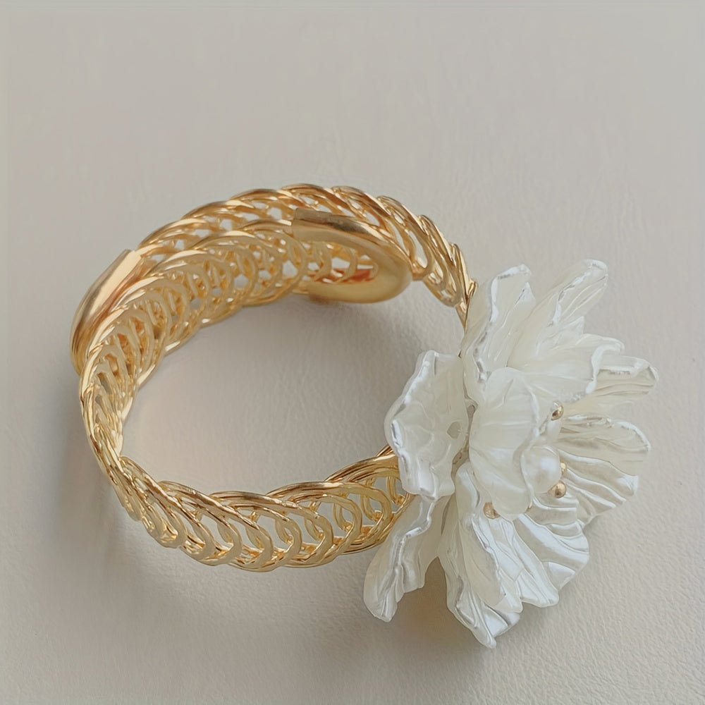 Metal Flower Pattern Curtain Tieback - Curtain Holdback