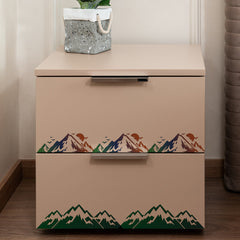 10 Mountain Stencils with Brush - Wood Wall Canvas Craft