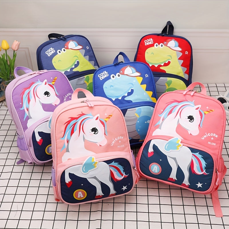 Kids Cartoon Schoolbags Unicorn Dinosaur Student Backpack