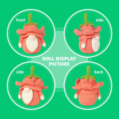 Crochet Material Pack DIY Woolen Crochet Elf Ornament