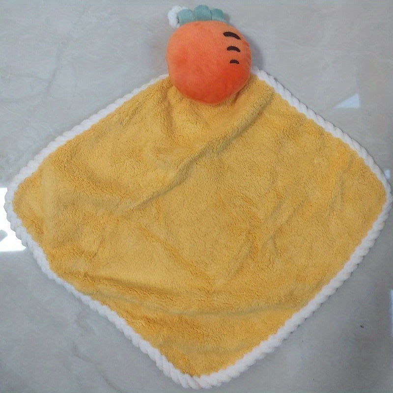 Cartoon Fingertip Towel Soft Absorbent with Hanging Loop for Bathroom