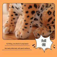 Leopard Plush Toy Soft Polyester Multicolor Perfect Home Decor Birthdays