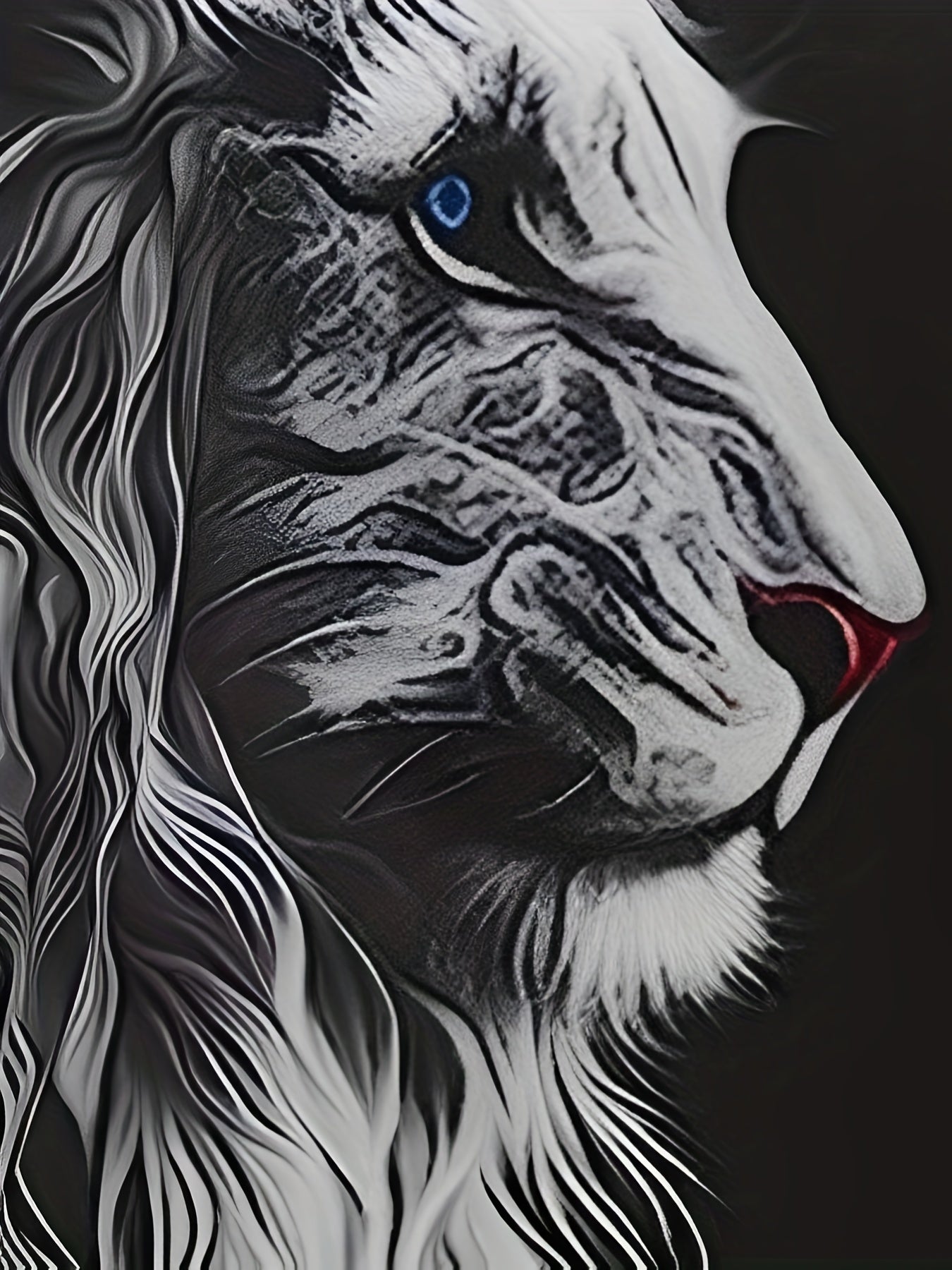 Men's Lion Graphic T shirt Breathable 3D Print Tee