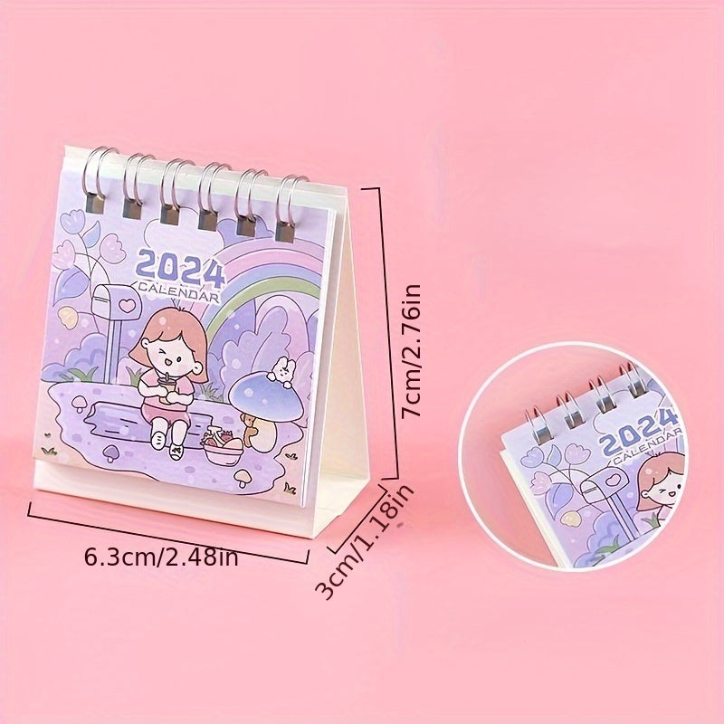 Cartoon Mini Desktop Small Table Calendar Monthly Calendar