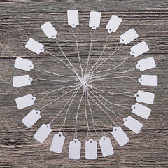 500pcs Rectangular Jewelry Tags Clothing Commodity Labels