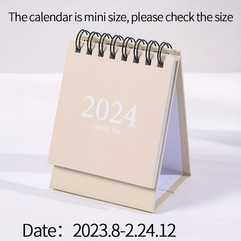 Morandi Mini Table Calendar Coil Desktop Decoration