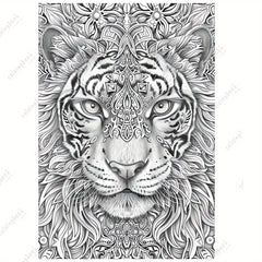 Animal Mandalas Coloring Book - Vibrant Cat & Intricate Patterns for Adults