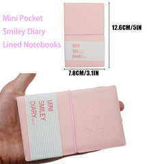 Mini Smiley Face Journal Set with PU Leather Case
