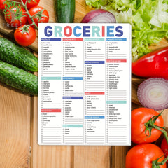Magnetic Grocery List Pad 52 Sheets 100gsm