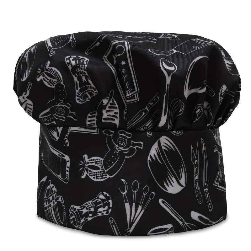 Adult Chef Hat Adjustable Kitchen Cooking Cap