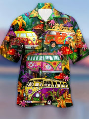 Hawaiian Style Print Men's Casual Short Sleeve Shirt
