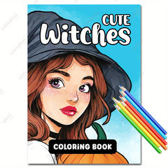 Witchies Coloring Book 29 Pages Deluxe Version for Adults