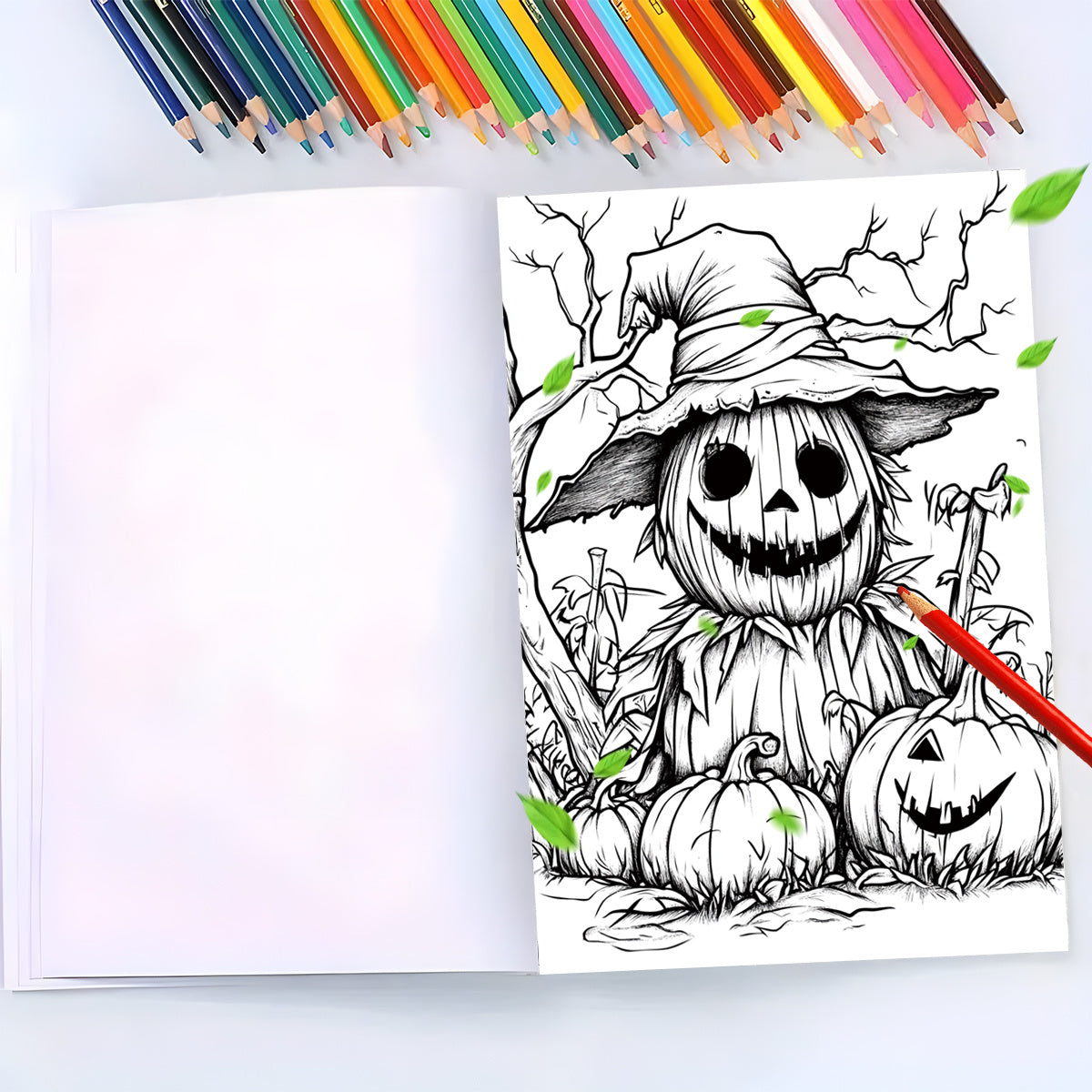 Deluxe Horror Coloring Book - 22 Pages - Watercolor Paper