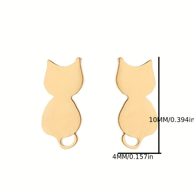 Stainless Steel Animal Stud Trinkets Earrings