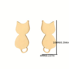 Stainless Steel Animal Stud Trinkets Earrings