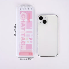 20 Gradient Purple Label Index Stickers Single Book 20 Sheets