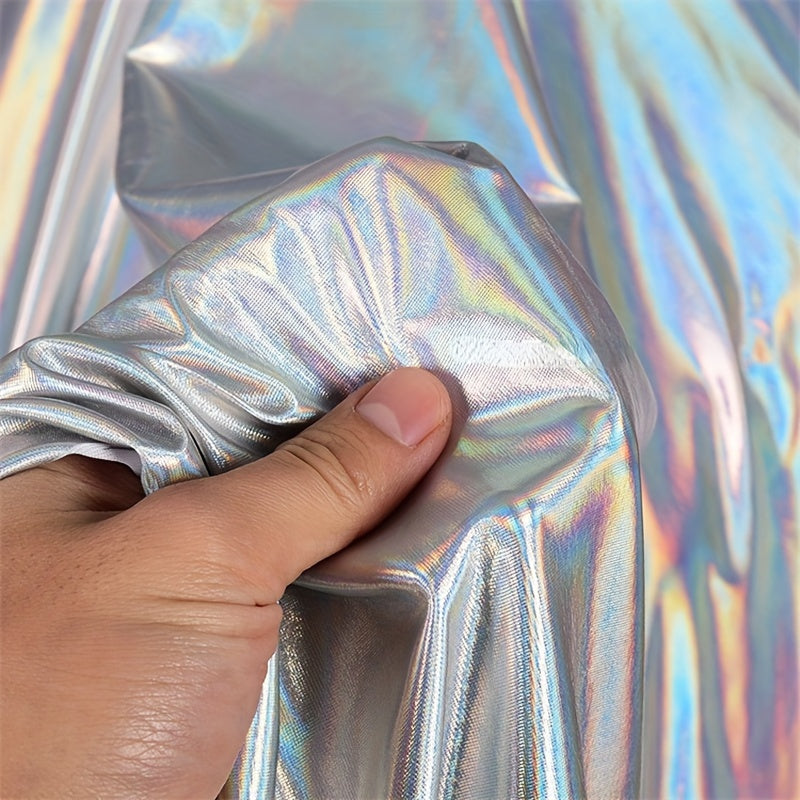 Colorful Graduation Elastic Glare Fabric