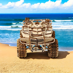 3D Wooden Mechanical Vintage Car & Motorcycle Puzzle Set
