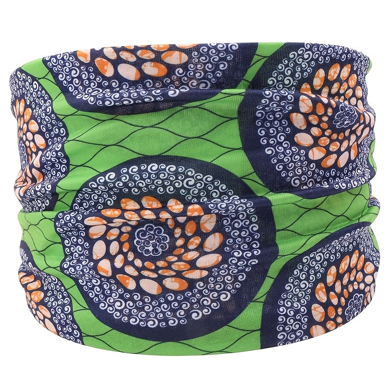 Boho Wide Headband Leopard Flower Print Turban Hairband Women Hair Accessories