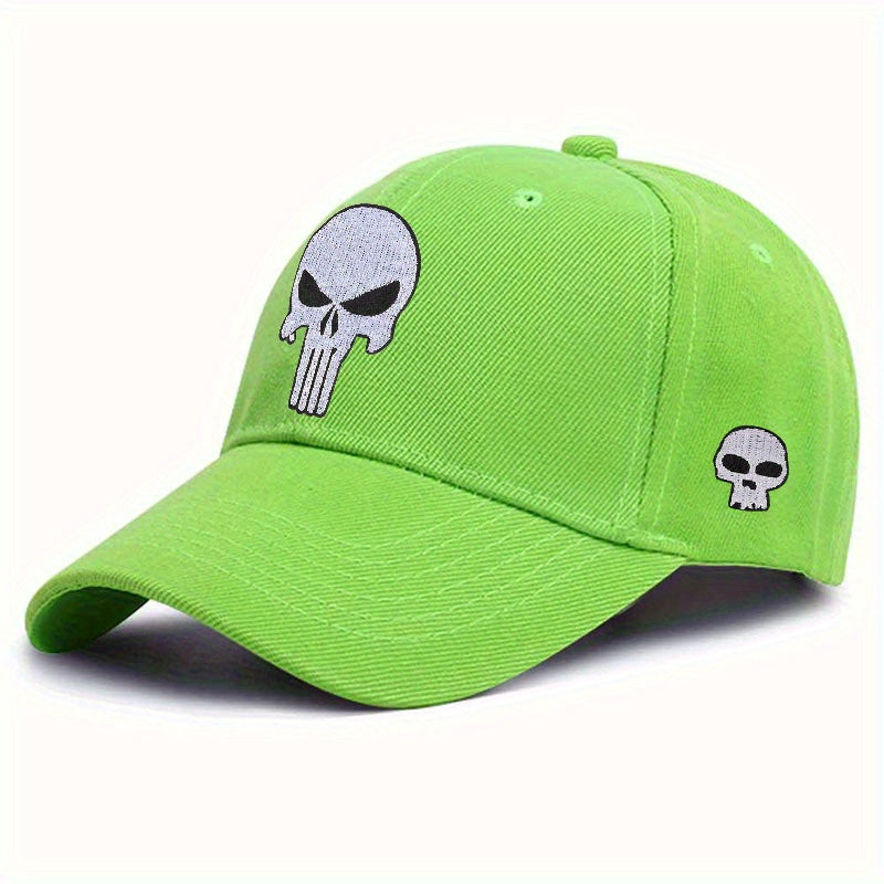Skull Embroidery Summer Baseball Cap Multicolor Hat Men Sunshade Sun Protection
