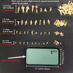 15 Mini Landscape Swimsuit Dolls Sand Table Figure Models DIY
