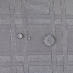 Natalie Gray Polyester Rectangle Tablecloth Wrinkle Resistant