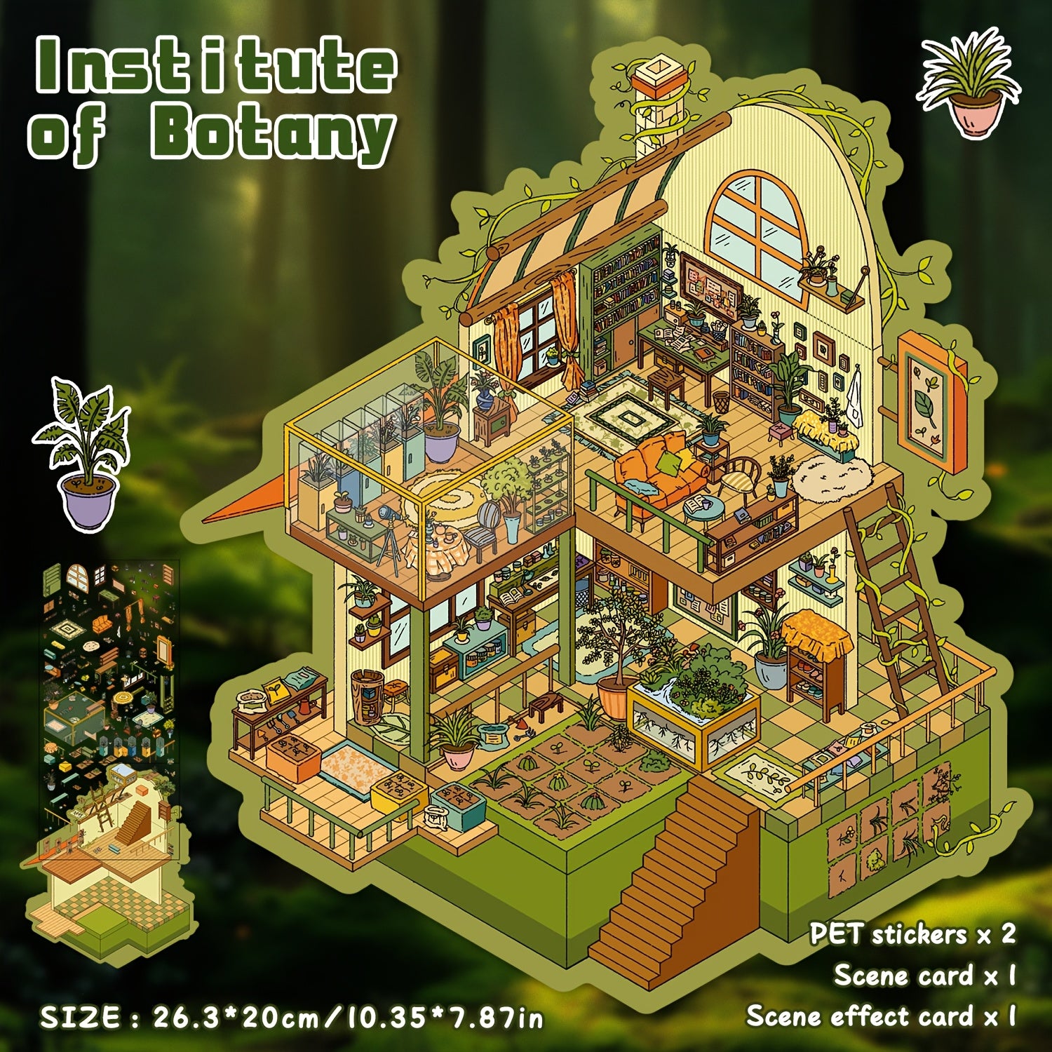 3D House Micro Scene Stickers DIY Educational Toy Album
