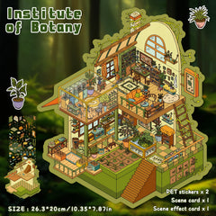 3D House Micro Scene Stickers DIY Educational Toy Album